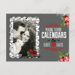 Svarta tavlan och rosor Foto Spara datum Meddelande Vykort