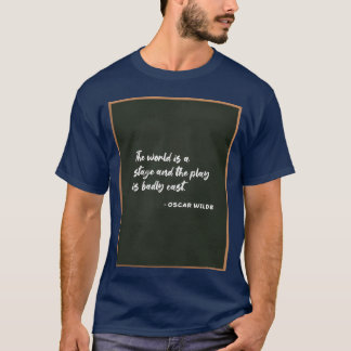 Svarta tavlan Oscar Wilde Citat pojke T Shirt