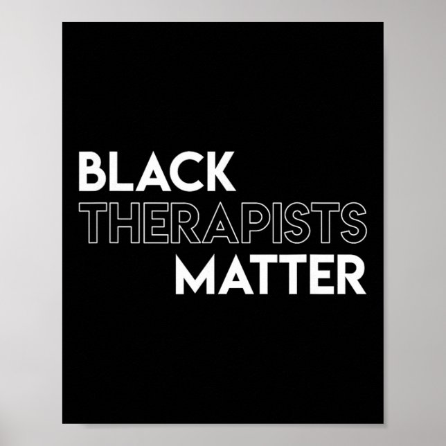 Svarta terapeuter problem afrikansk historiemånad  poster (Framsidan)