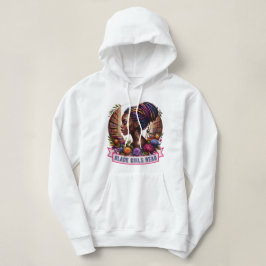 Svarta tjejer läser damhoodie t shirt