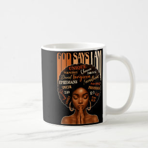 Svarta tjejers drottning Gud säger att jag är mela Kaffemugg