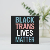 Svarta trans HBTQ-stöd Liv Räknas Transpersoner