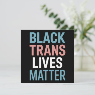 Svarta trans HBTQ-stöd Liv Räknas Transpersoner Inbjudningar