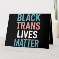 Svarta trans HBTQ-stöd Liv Räknas Transpersoner