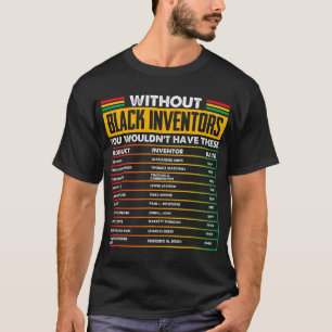 Svarta uppfinnare BHM historia T Shirt