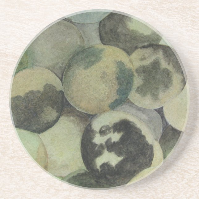 Svarta valnötter underlägg sandsten (Framsidan)