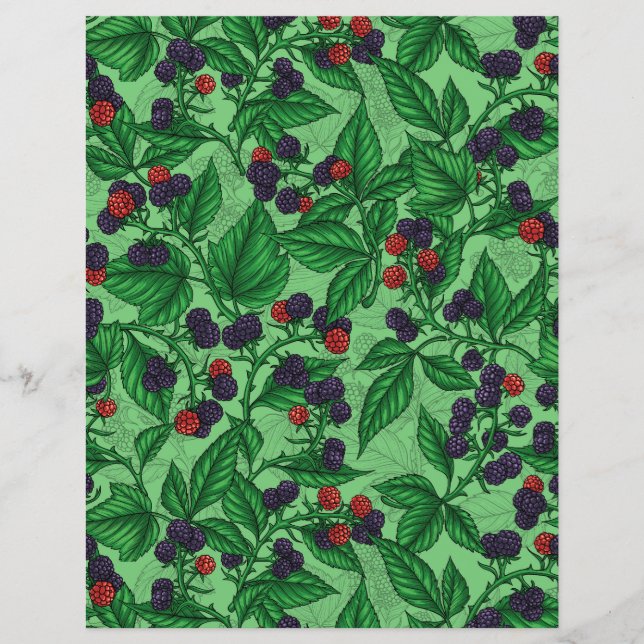 Svarta vinbär på grönt (Framsida)