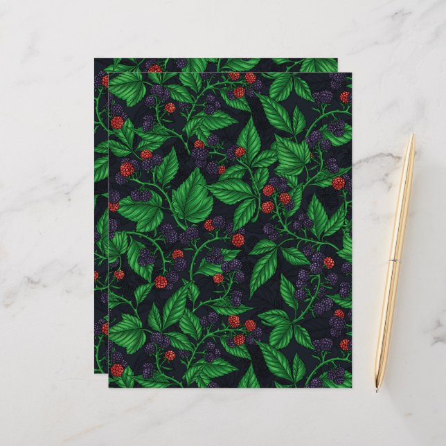 Svarta vinbär på mörkgrå (Fram/Back In Situ)