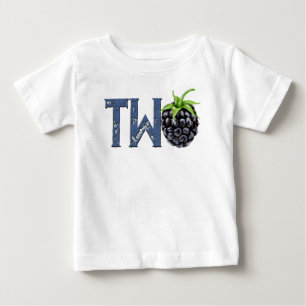 Svarta vinbär TWO Andra födelsedagen T Shirt