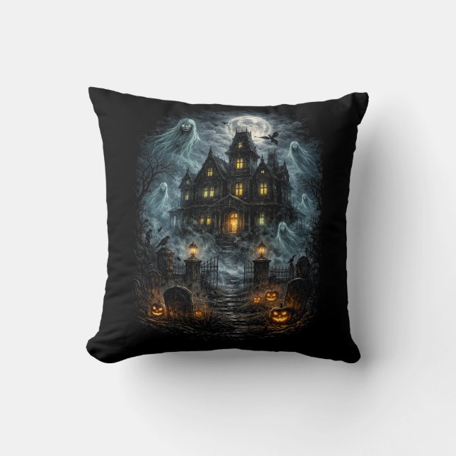 Svarta viskningar från Blackwood Manor Kudde (Framsida)