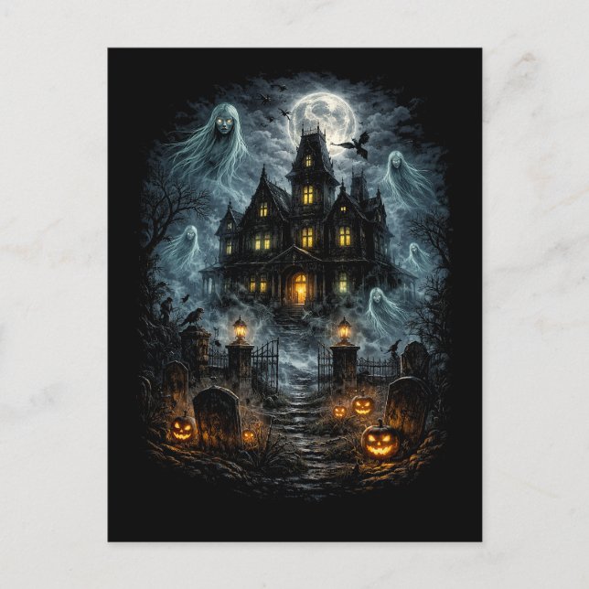 Svarta viskningar från Blackwood Manor Vykort (Framsida)
