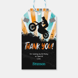 Svarta & Vita Cykelpresentetiketter Presentetikett