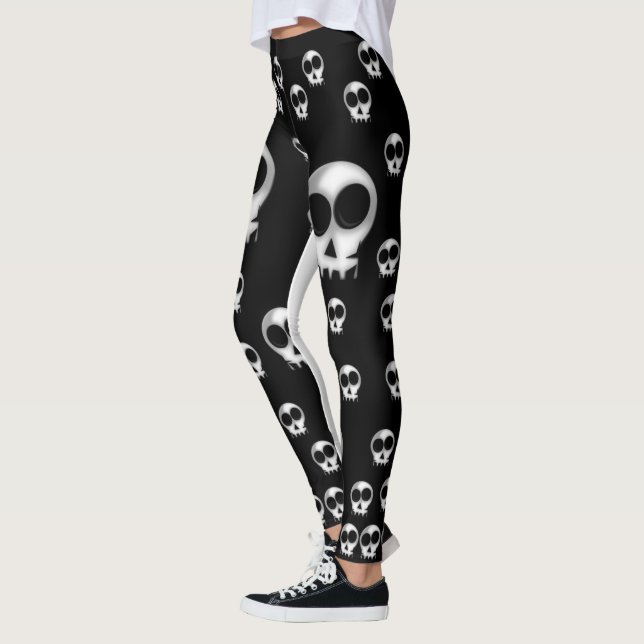 svarta vita leggings tonåring långa (Vänster)