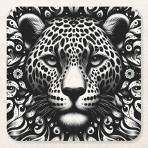 Svarta & Vita Leopards Pappersunderlägg – Fler For