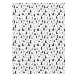 Svarta, vita och Grått Julgran Mönster