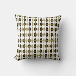 Svarta, vita och Guld Marquise Pillow Kudde