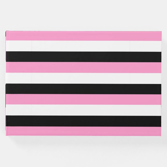 Svarta, vita och Rosa Rand Gästböcker (Framsida)