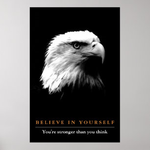 Svarta vita öronen - tro på dig själv poster