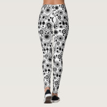 Svarta vitkretsar paisley stil mönster