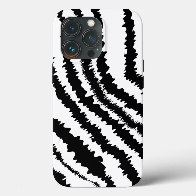 Svarta Zebra tryck Mönster. (Baksida )