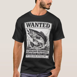 Svartabbsbass T-shirt present till fiskefantast