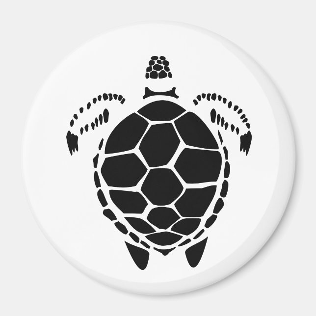 Svartahavets tortoise-Snäcka Magnet (Framsidan)