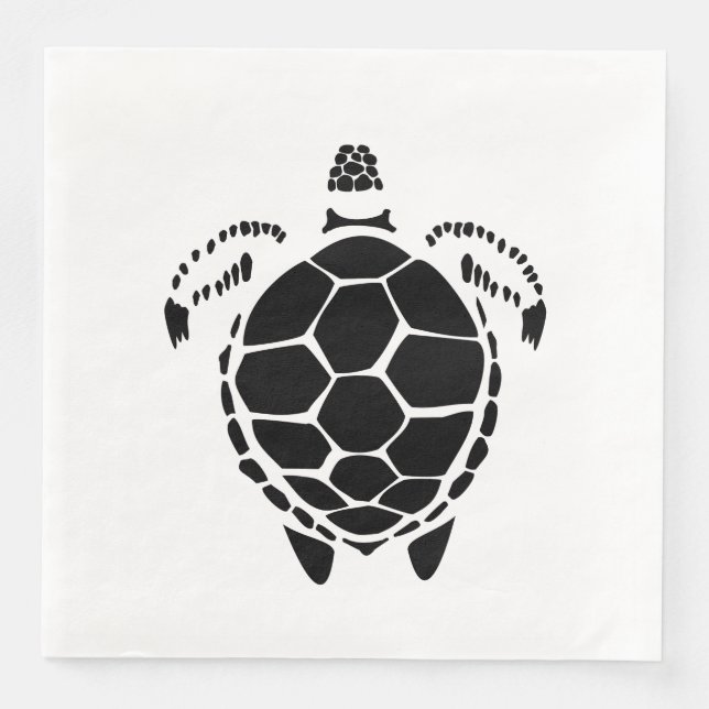 Svartahavets tortoise-Snäcka Pappersservett (Framsida)
