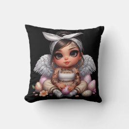 Svartahavsängeln baby dekorativ kudde