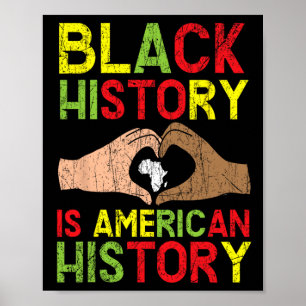 Svartahistorien är Amerikansk historia-afrikanen Poster