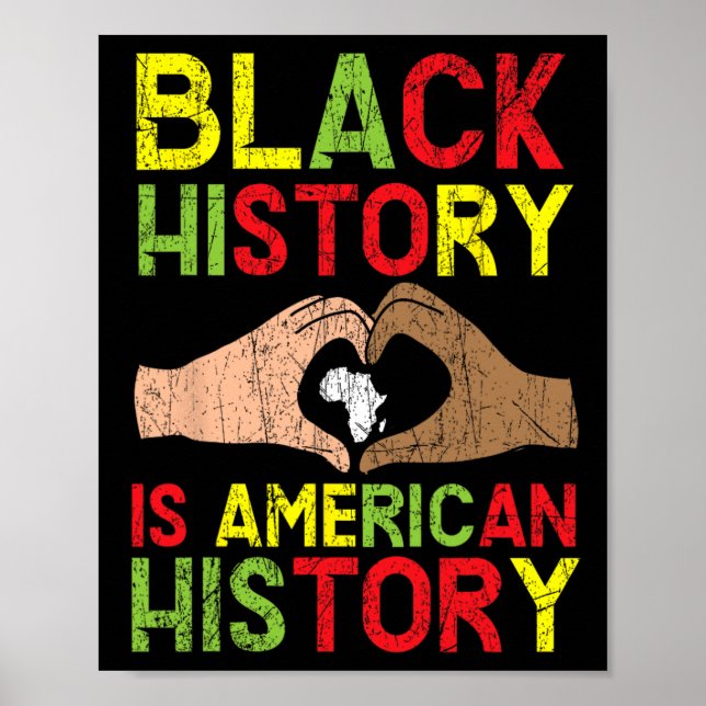 Svartahistorien är Amerikansk historia-afrikanen Poster (Framsidan)
