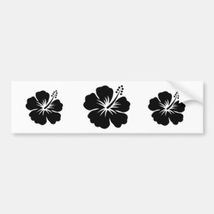 Svartaloha blomma bildekal