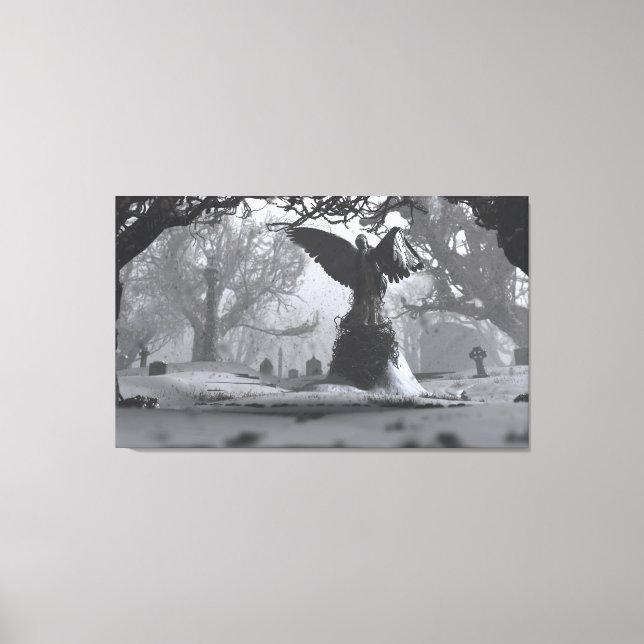 Svartängen (vintertid) canvastryck (Framsida)