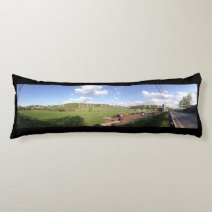 svartanpassningsbar för fotoet 2-Panoramic Kroppskudde