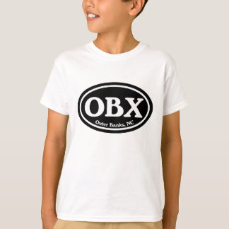 Svärtar den yttre banker för OBX Oval T Shirt