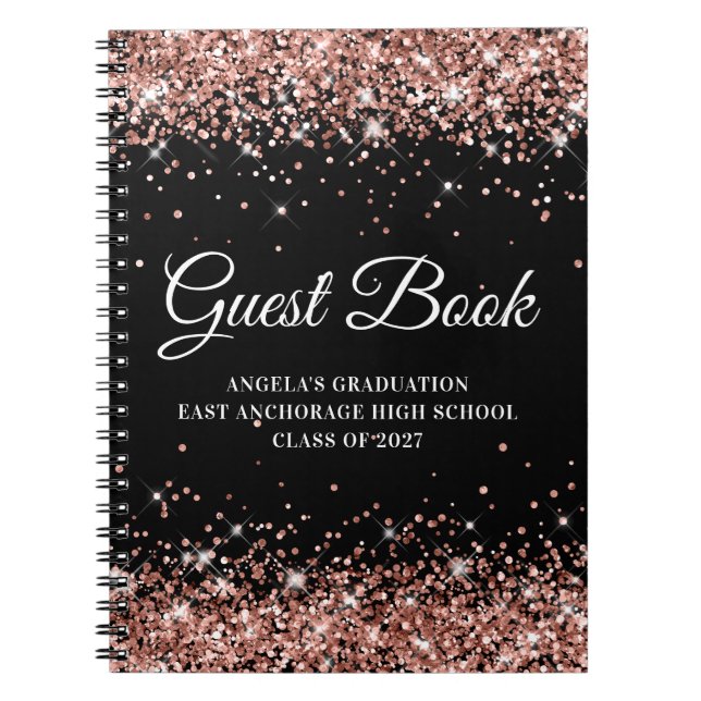 Svartaskolan i ro, Glitter, Studenten Guest Anteckningsbok (Framsidan)