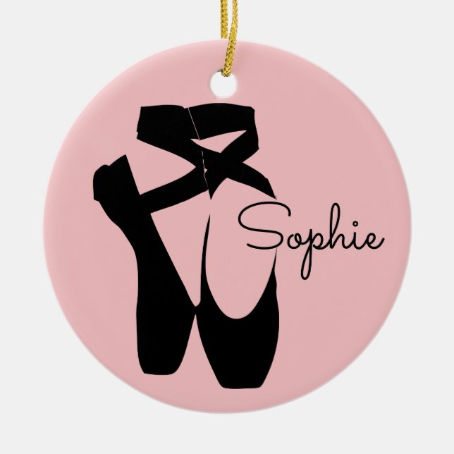 Svartballongskor Julgransprydnad Keramik (Framsidan)