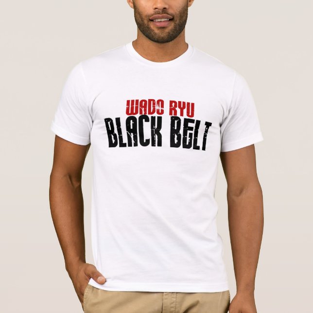 Svartbälte 3,1 för WADO RYU Tee Shirt (Framsida)