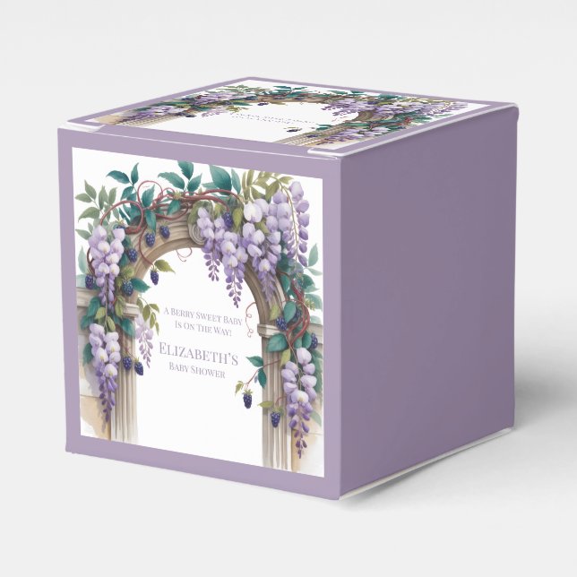 Svartbär & Wisteria Könsneutralt Bebisbadkalas Presentaskar (Framsidan Sidan)