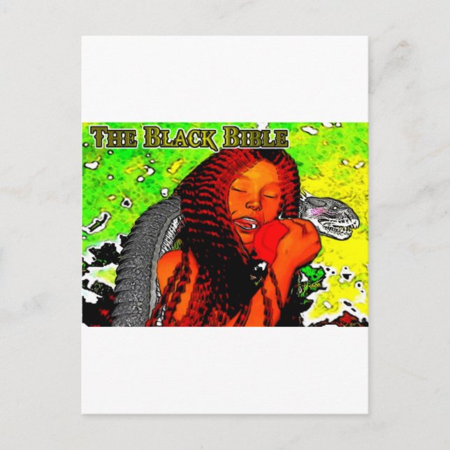 "Svartbibeln": Adam & Kväll Vykort (Framsida)