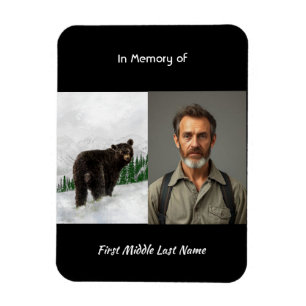 Svartbjörn minnesgåva magnet