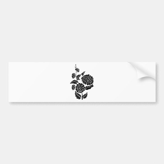 Svartblommor Bildekal (Framsidan)
