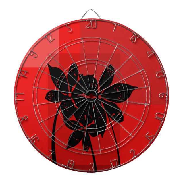Svartblommor Darttavla (Framsidan)