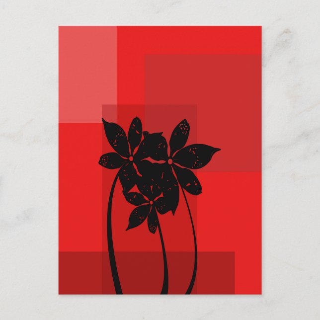 Svartblommor Vykort (Framsida)