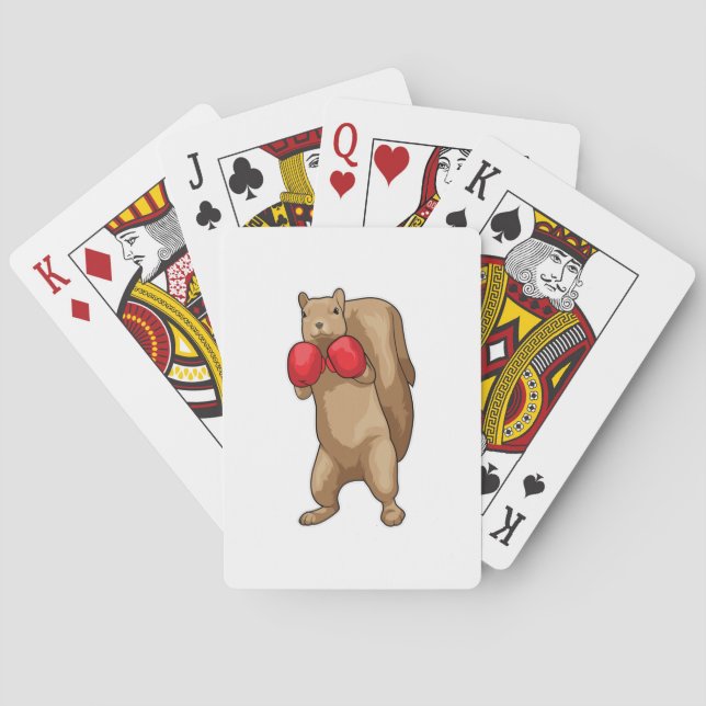 Svartboxar Boxer Boxing handskar Casinokort (Baksidan)