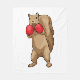 Svartboxar Boxer Boxing handskar Fleecefilt