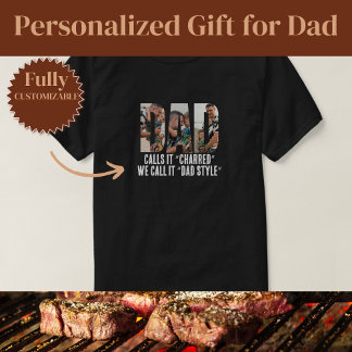 Svartbränd Pappa Rolig Design T Shirt