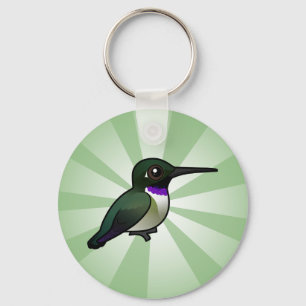 Svartbukad Hummingbird Nyckelring