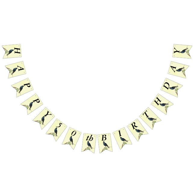 Svartdagsmorgonen Black Bird Gren Vimplar (Alla)