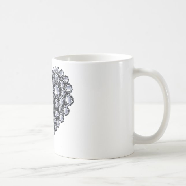 Svartdiamanter Heart Gems Kaffemugg (Höger)