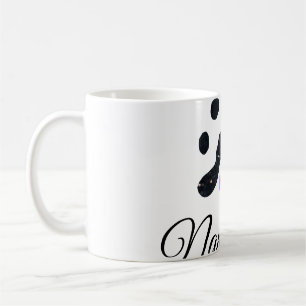 Svartdjuret hund lägger till tass-foto till tass kaffemugg